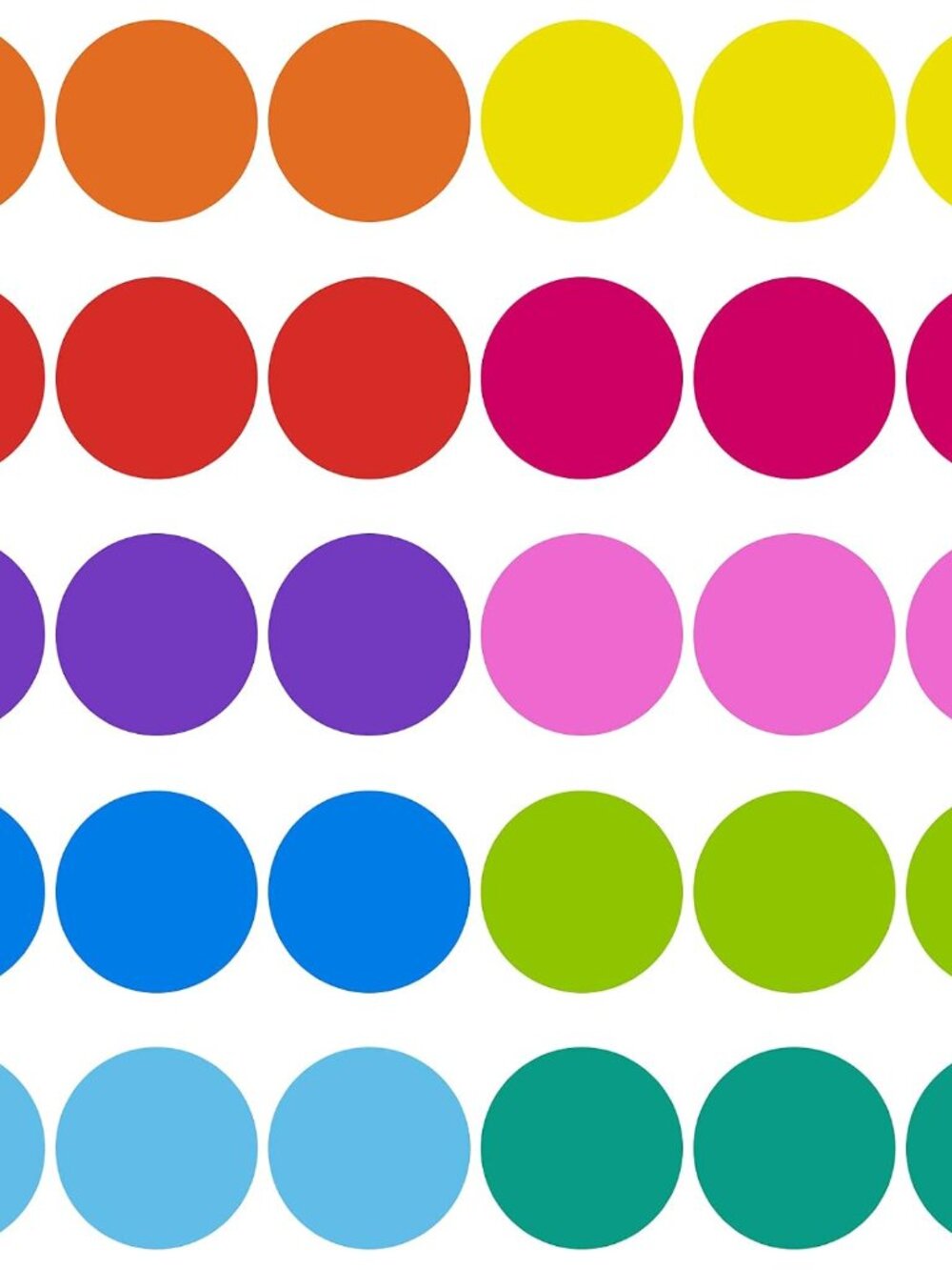 30 Pieces 6 Inch Classroom Floor Stickers Multicolor Classroom Spots for Line up